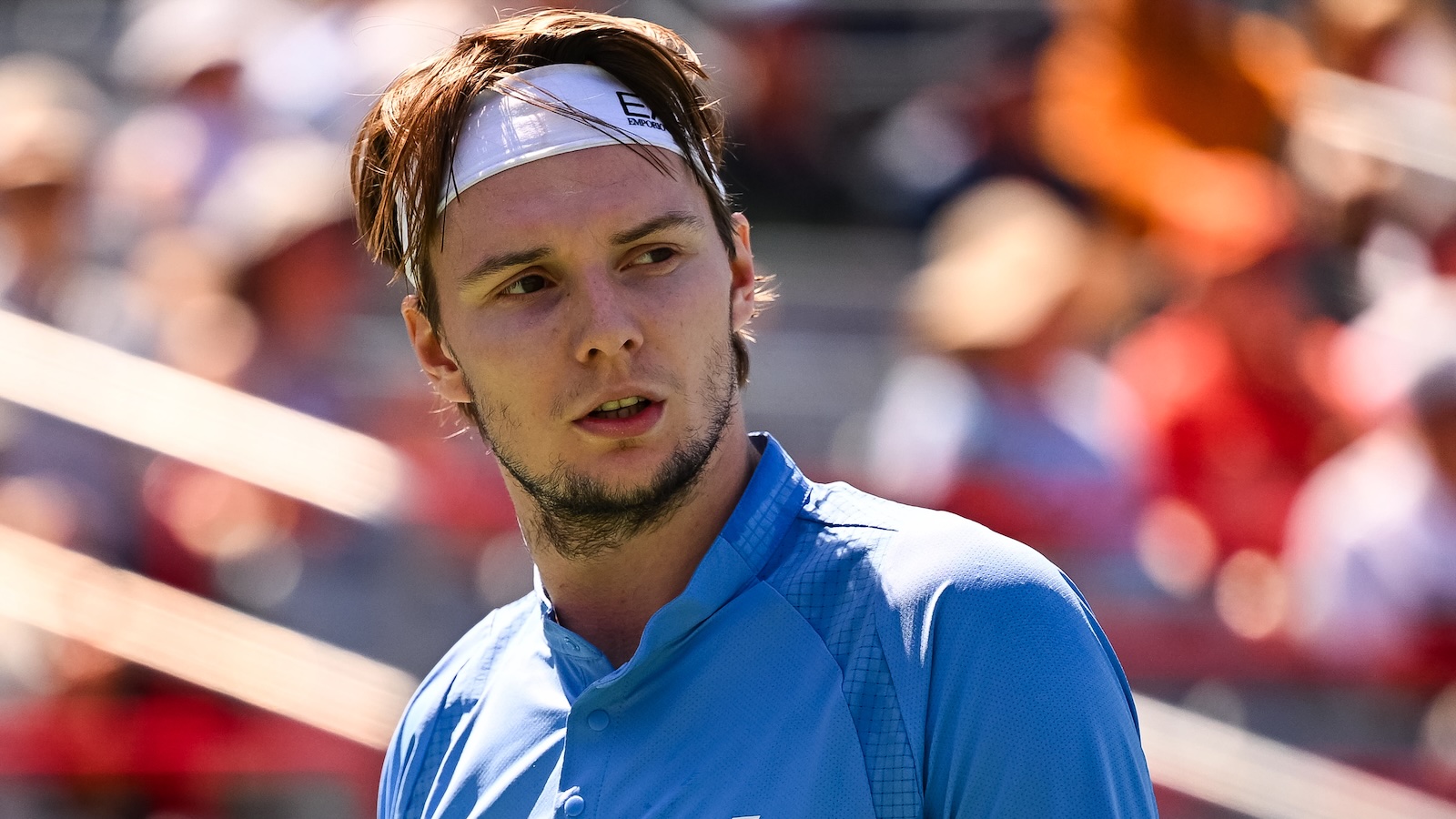 Alexander Bublik looks on