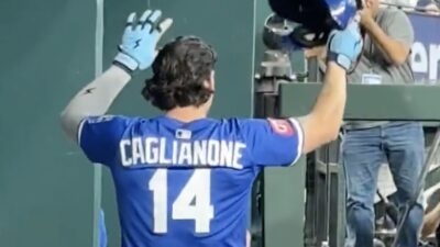 Joe Caglianone gets the silent treatment in the dugout