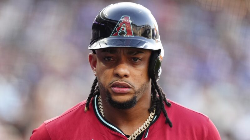 Ketel Marte looks on