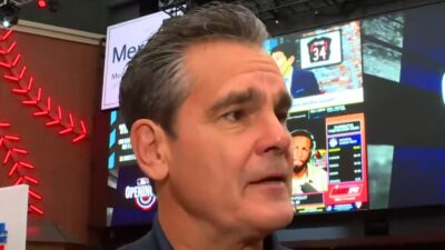 Chip Caray looking on