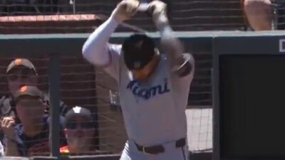 Dane Myers ready to throw his helmet