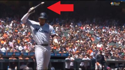 Dane Myers snapping his bat