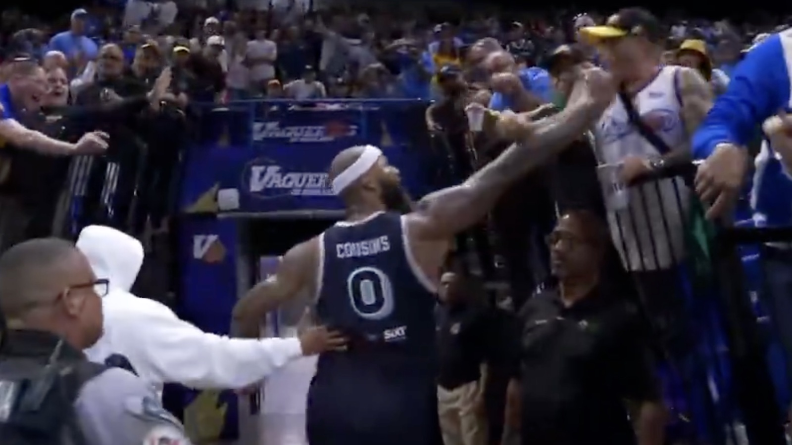 DeMarcus Cousins fights with fans in Puerto Rico