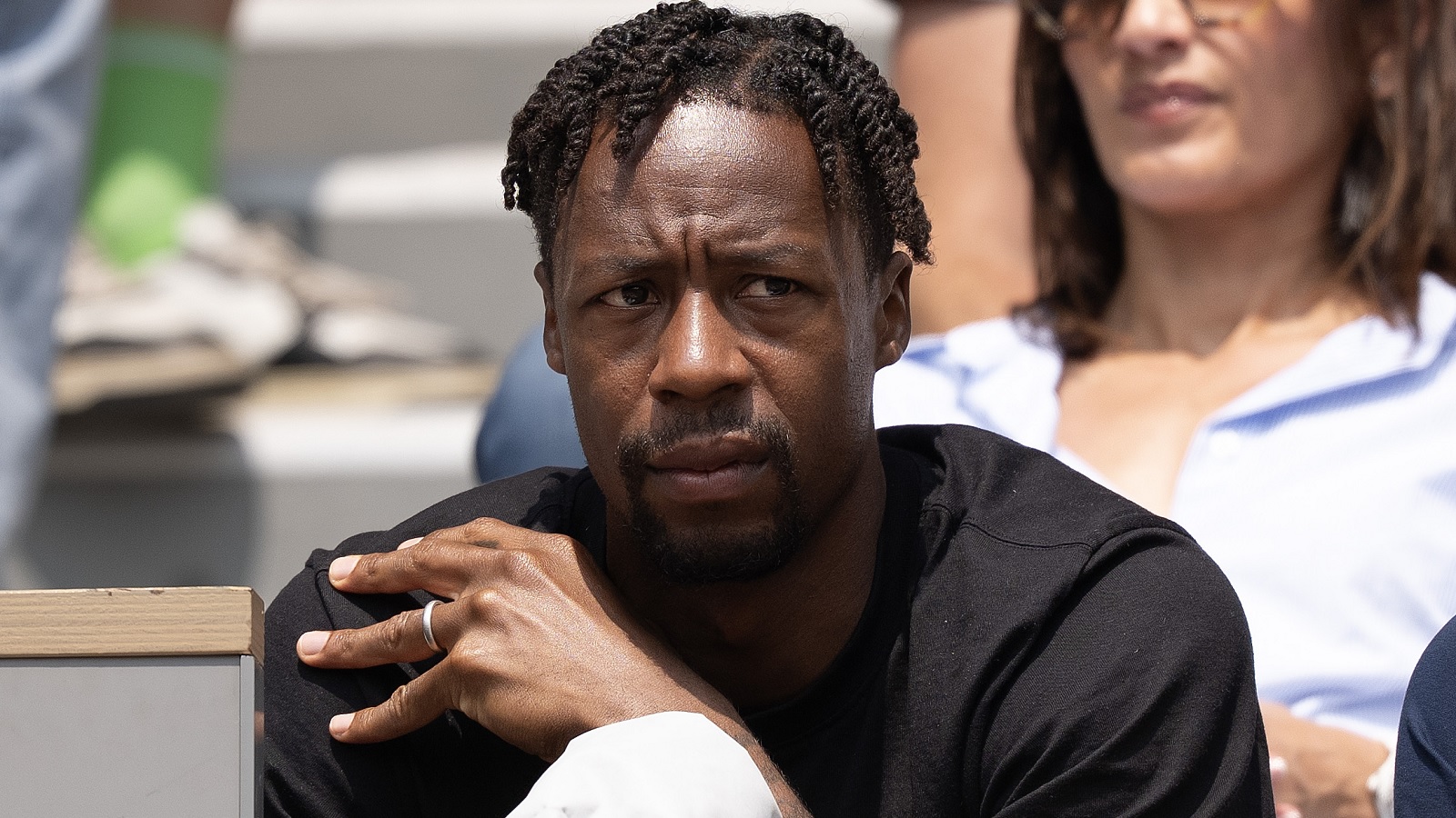 Gael Monfils in the stands