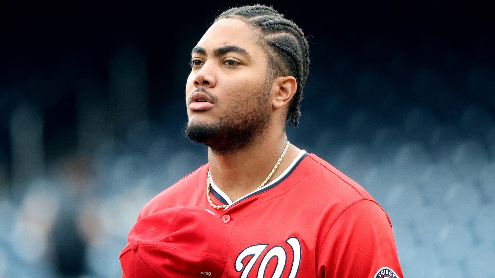 James Wood standing on the field