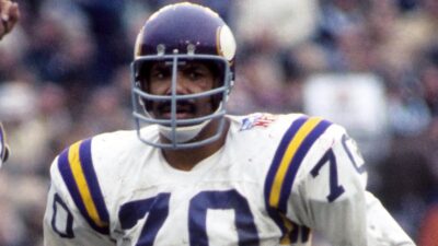 Jim Marshall in Vikings gear