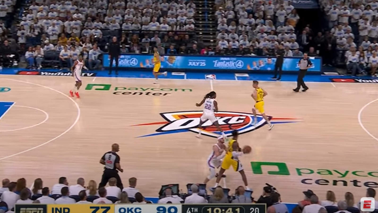 Thunder and Pacers play in the NBA Finals