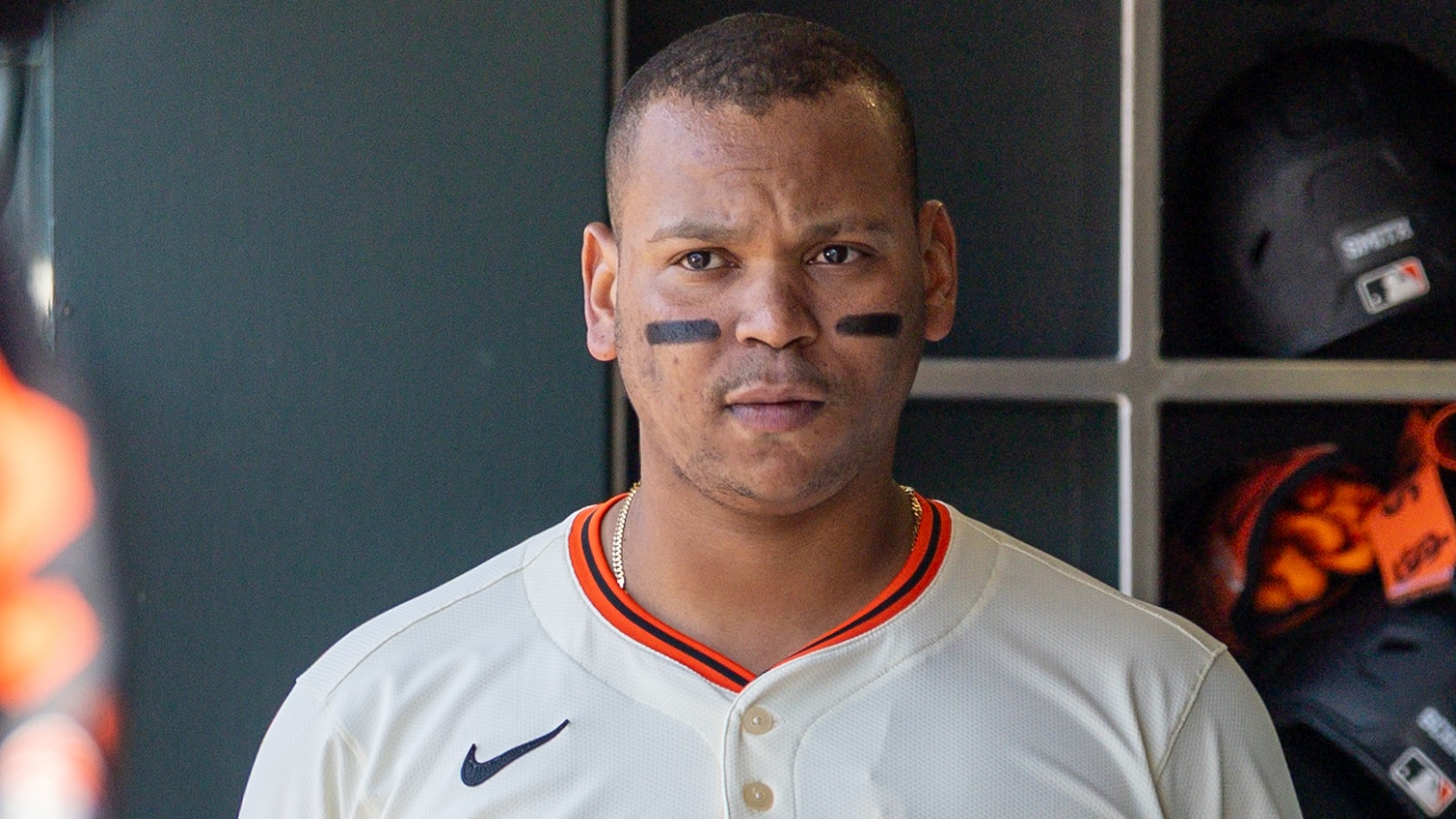 Rafael Devers in the dugout