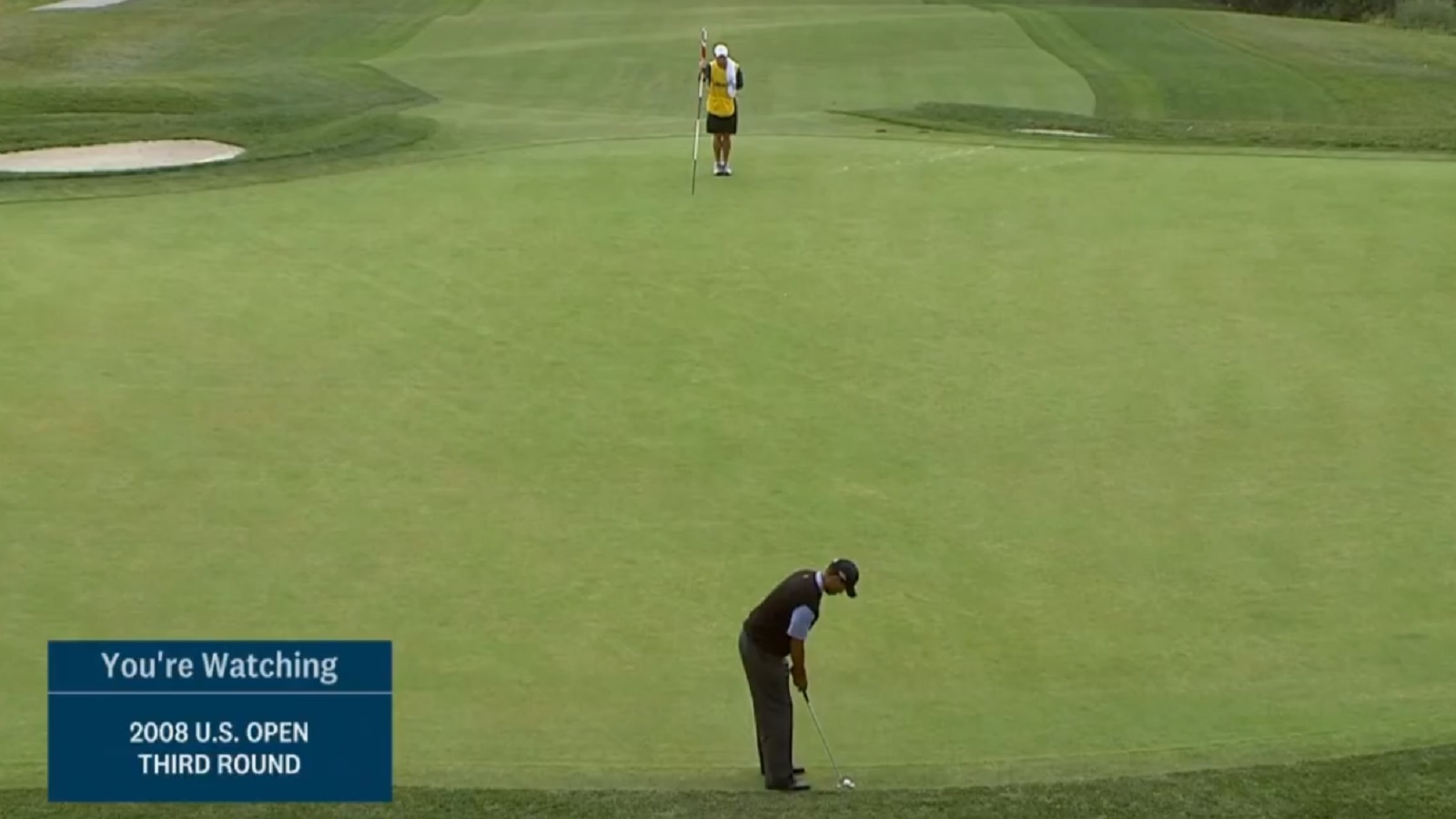 Tiger Woods ready to putt