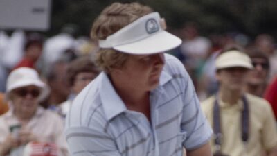 Ed Fiori makes a putt