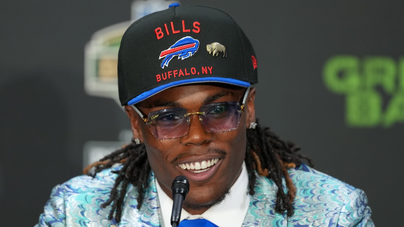 Maxwell Hairston at a press conference