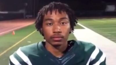 Shane Tamura during a high school interview