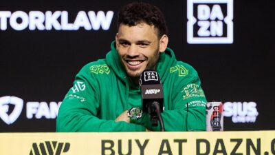 Julio Cesar Chavez Jr. at a press conference