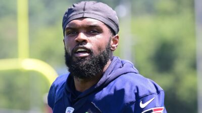 JaWhaun Bentley looks on