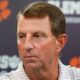 Dabo Swinney at a press conference