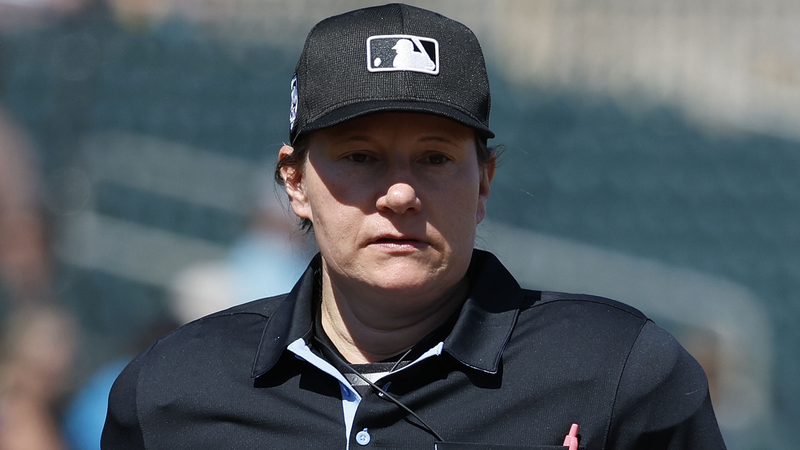 Jen Pawol during a spring training game