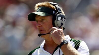 Jim Leavitt coaching a game for USF
