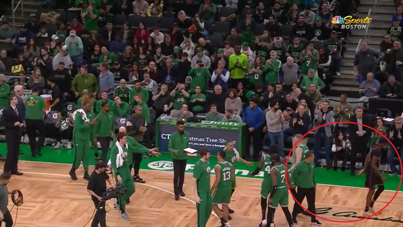 Joe Mazzulla going after Chris Boucher