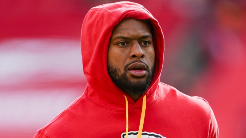 JuJu Smith-Schuster in a hoodie