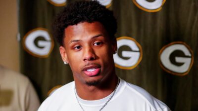 Matthew Golden during a press conference
