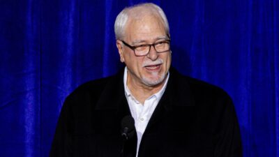 Phil Jackson wearing glasses