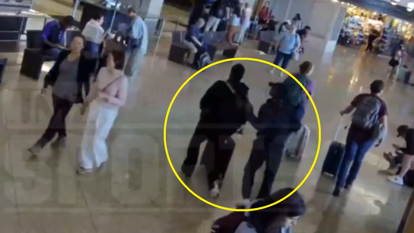 Sha'Carri Richardson grabbing her boyfriend