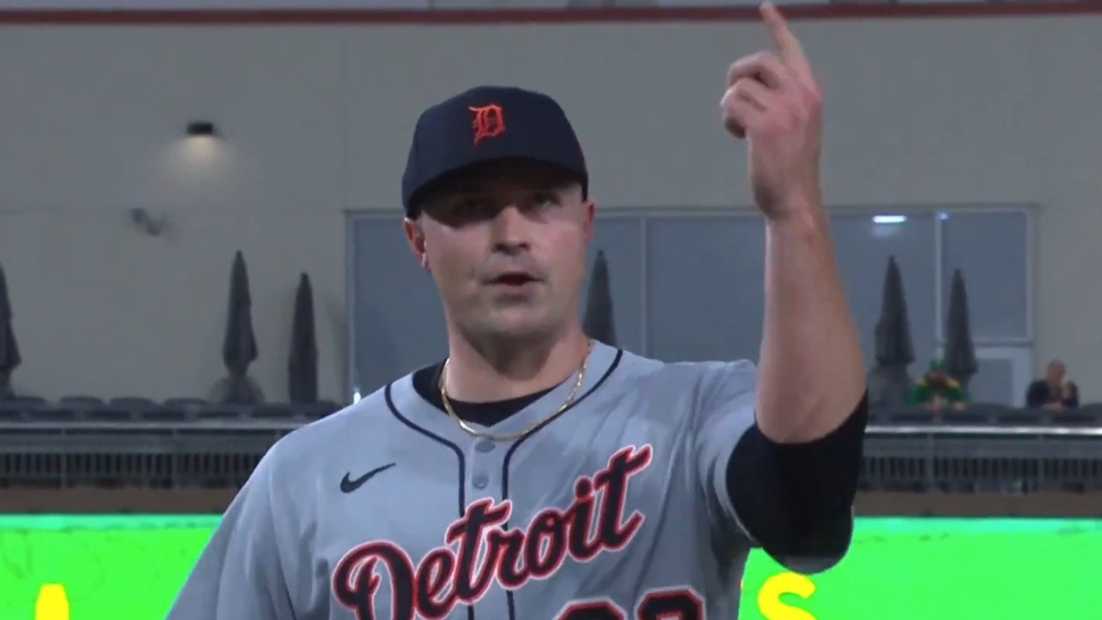 Tarik Skubal gesturing