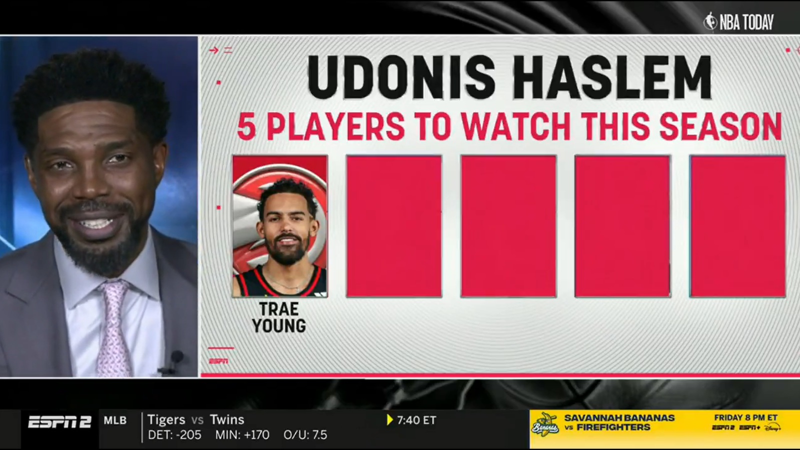 Udonis Haslem screwing up Zaccharie Risacher's name