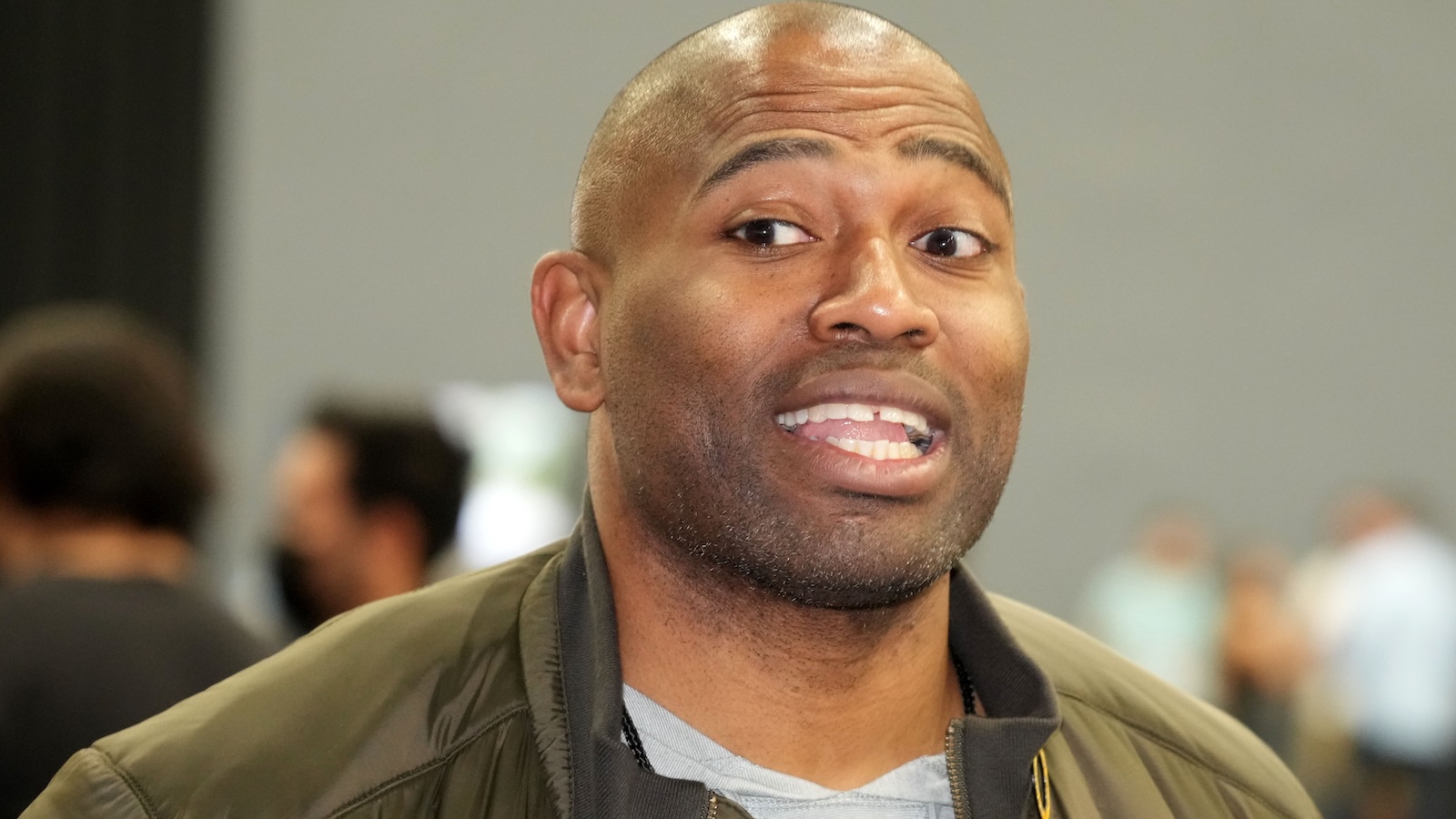 Shaun Alexander looks on