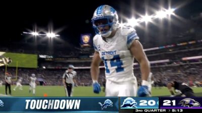 Lions star Amon-Ra St. Brown swearing into na hot mic