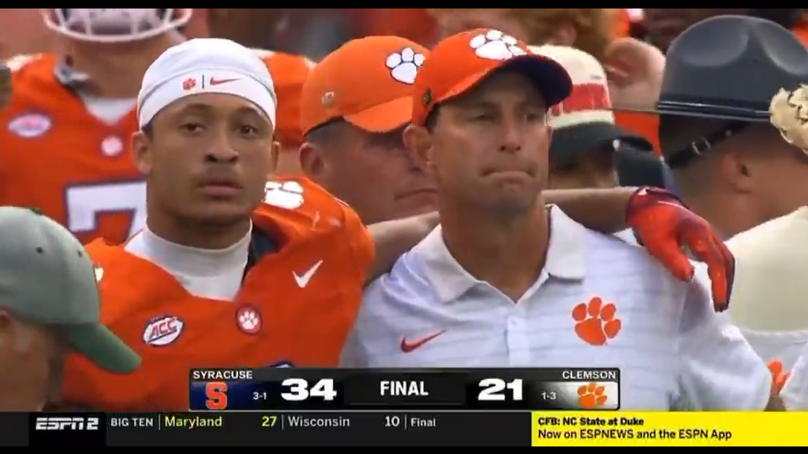 Dabo Swinney crying