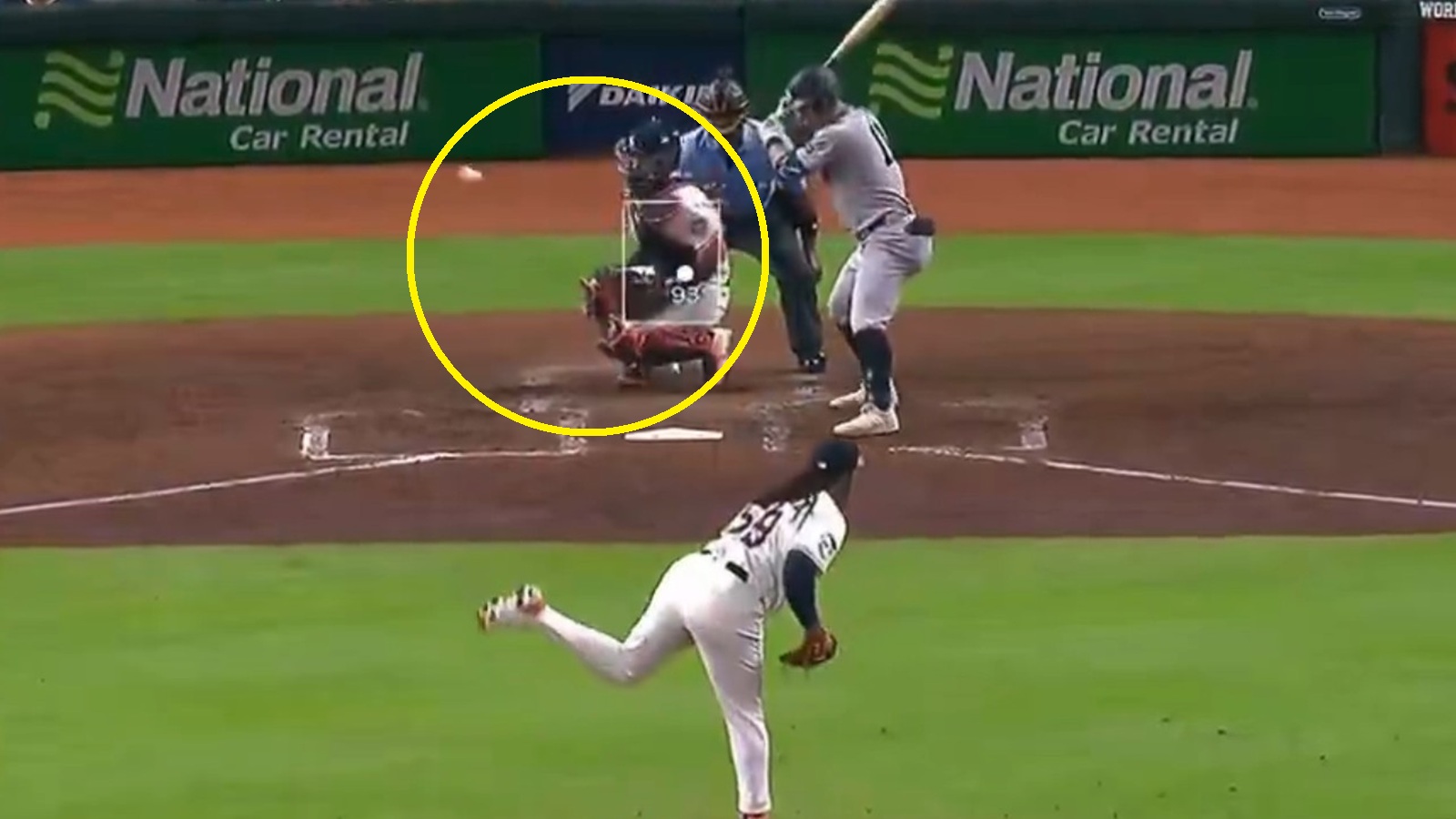 Framber Valdez crossing up his catcher