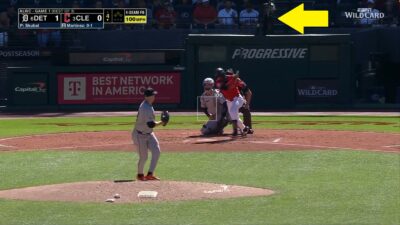 Cleveland Guardians foul ball camera destruction