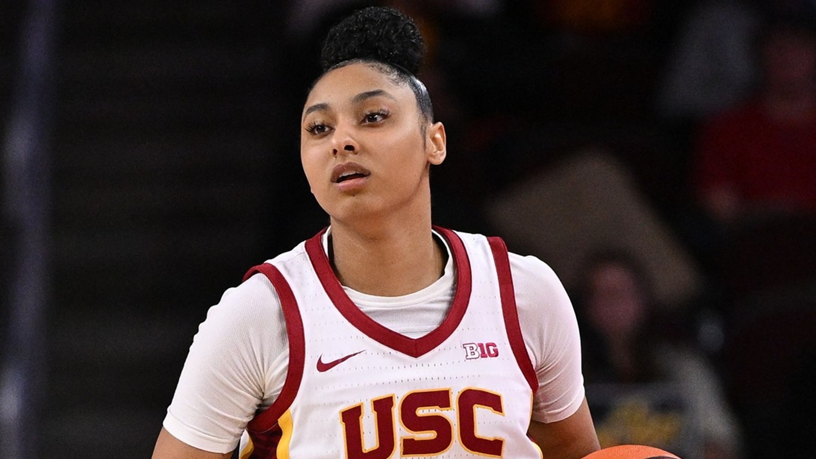 JuJu Watkins in her USC uniform