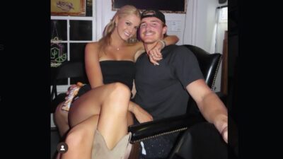 Lane Kiffin's daughter Landry Kiffin posting with LSU linebacker Whit Weeks