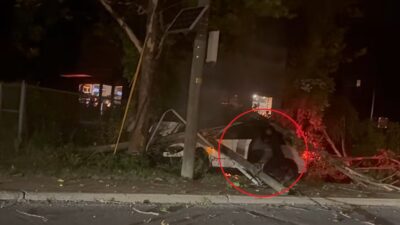 Larry Pickett Jr. rescuing a man