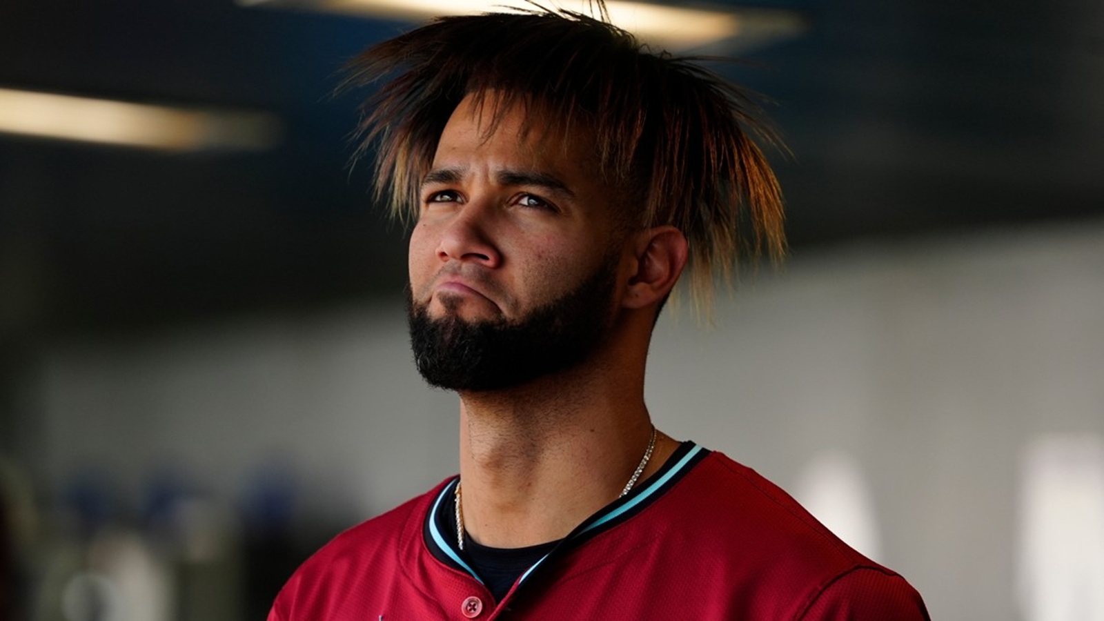 Lourdes Gurriel in the dugout