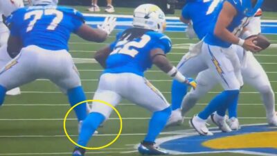 Najee Harris hurting his Achilles