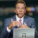 Nick Saban on set