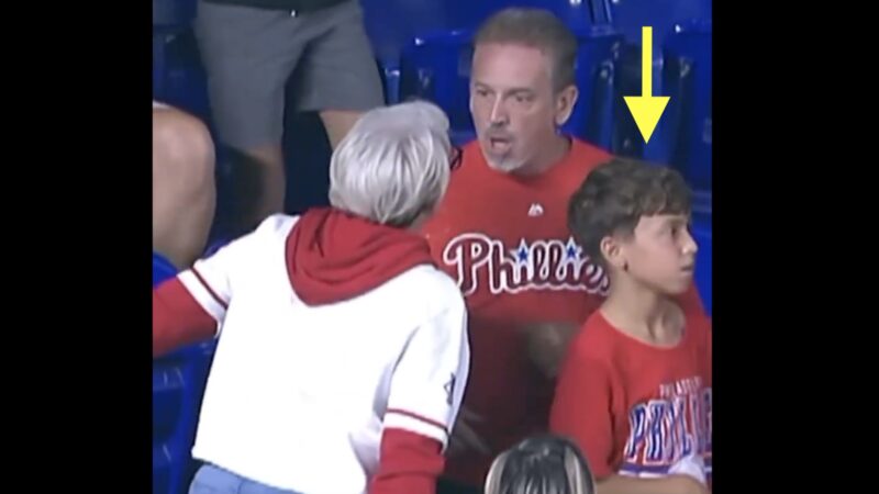 Woman confronts fellow Phillies fan about Harrison Bader's home run ball