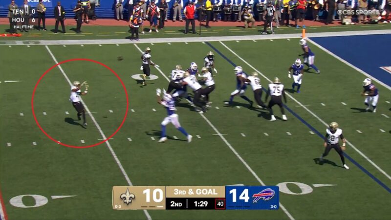 New Orleans Saints Philly Special attempt