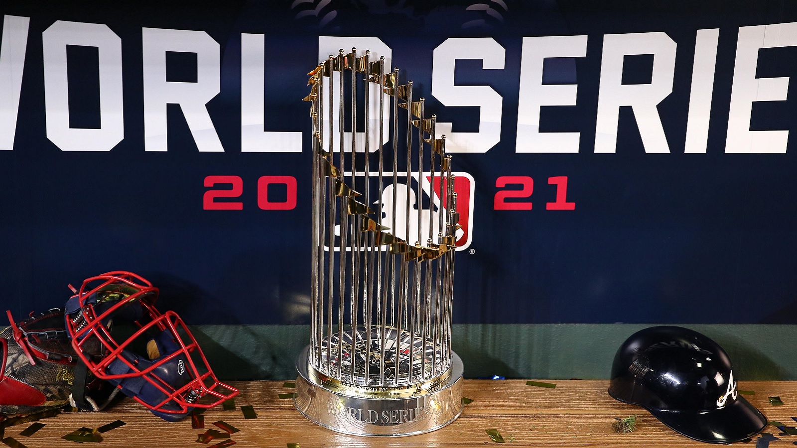 A World Series trophy