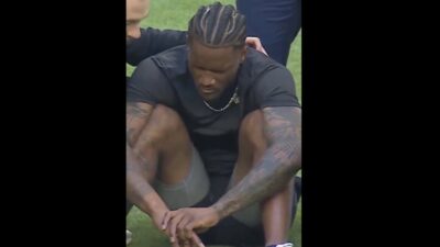 Colts cornerback Charvarius Ward dealing with a concussion after a collision during warmups