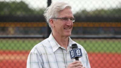 Dan Dickerson talking into a microphone