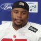 Dexter Lawrence speaking to the media
