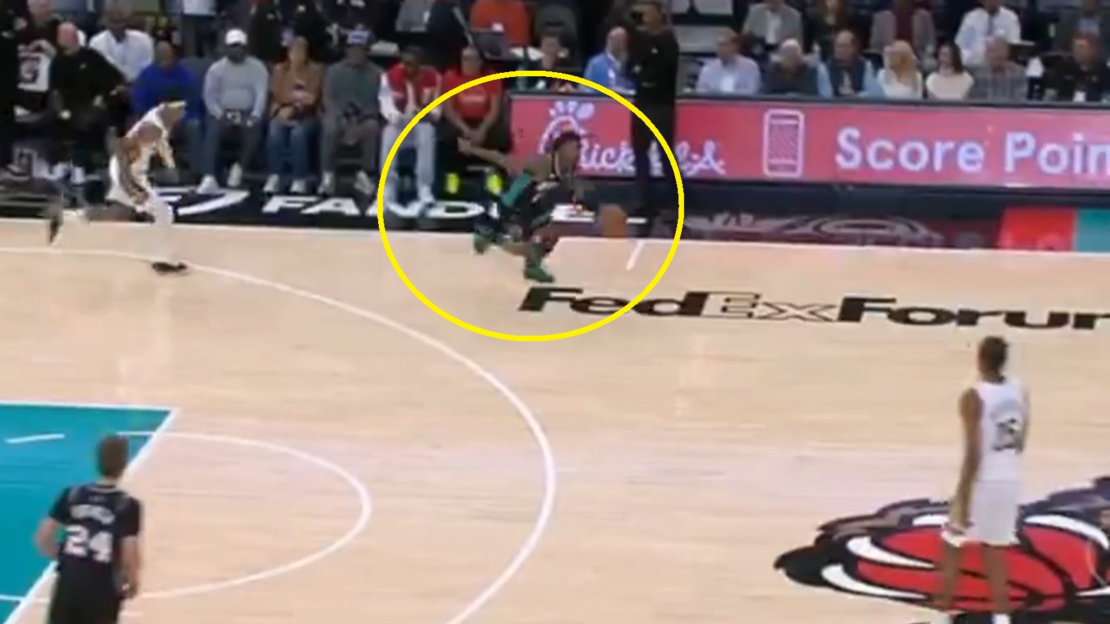 Ja Morant pointing at an opponent