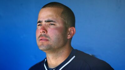 Jesus Montero looking on