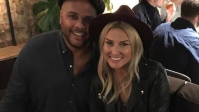 Jordan Cornette with wife Shae