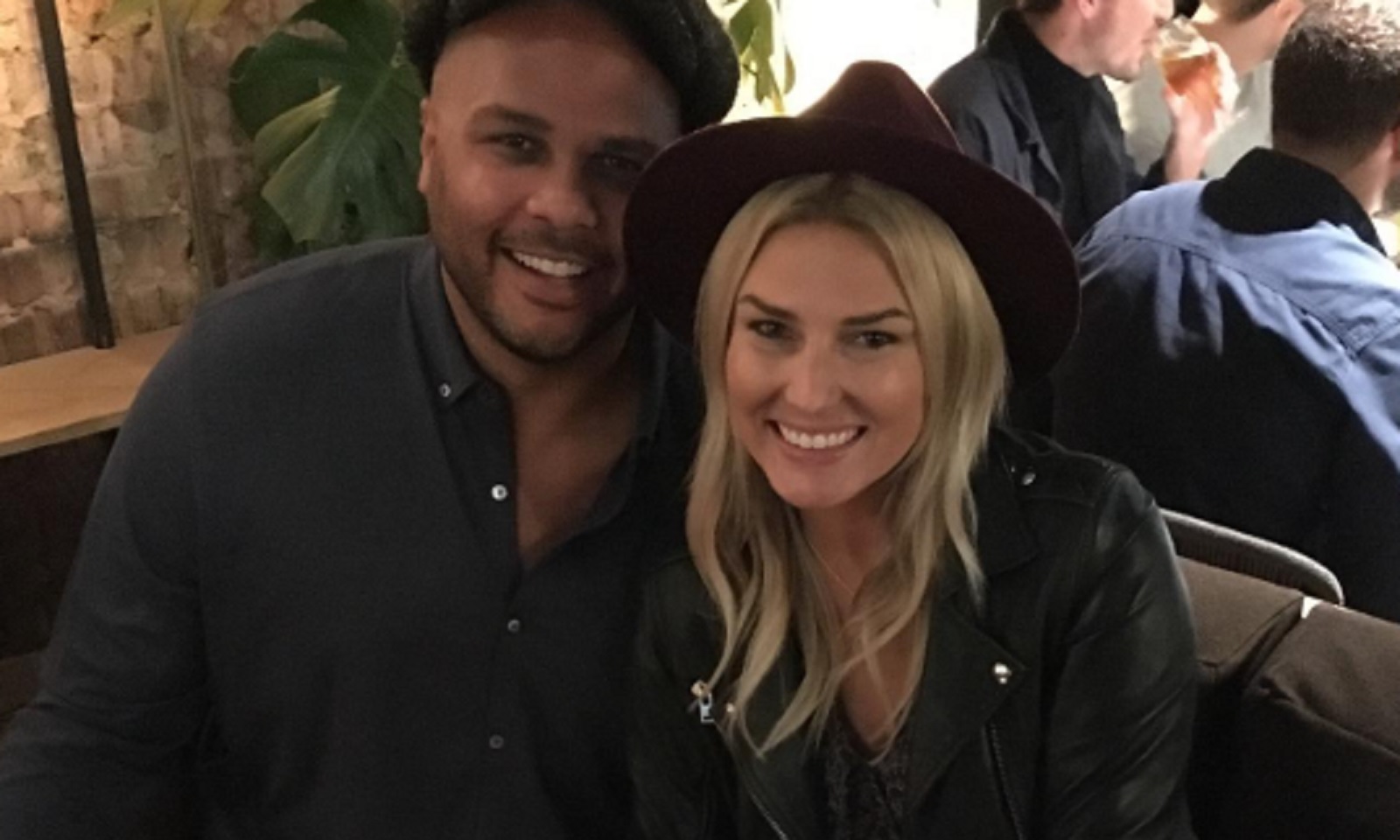 Jordan Cornette with wife Shae