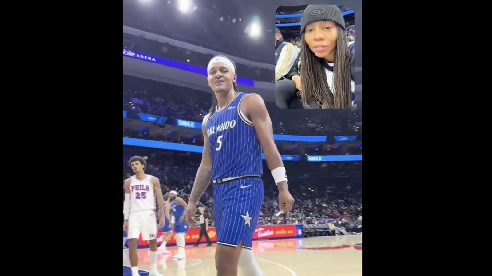 Magic star Paolo Banchero calling out a fan for gambling on preseason